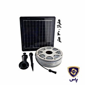 ریسه ی شلنگی سی متری خورشیدی RGB افکت دار