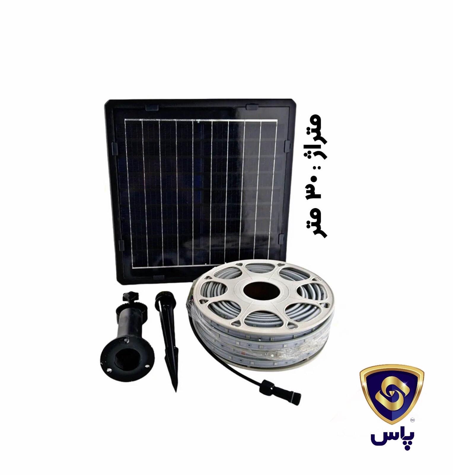 ریسه ی شلنگی سی متری خورشیدی RGB افکت دار